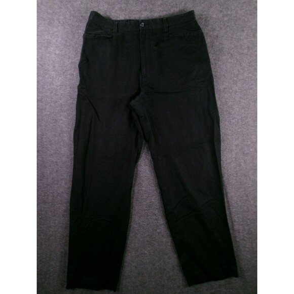 INC Pants Men 34X32 Black Linen Blend Relaxed Resort Coastal Summer Causal - Picture 1 of 15